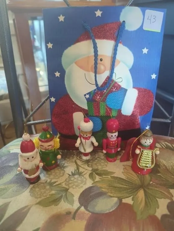 Vintage wooden ornaments