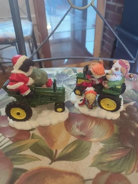 Mary's Moo Moos John Deere ceramic Christmas