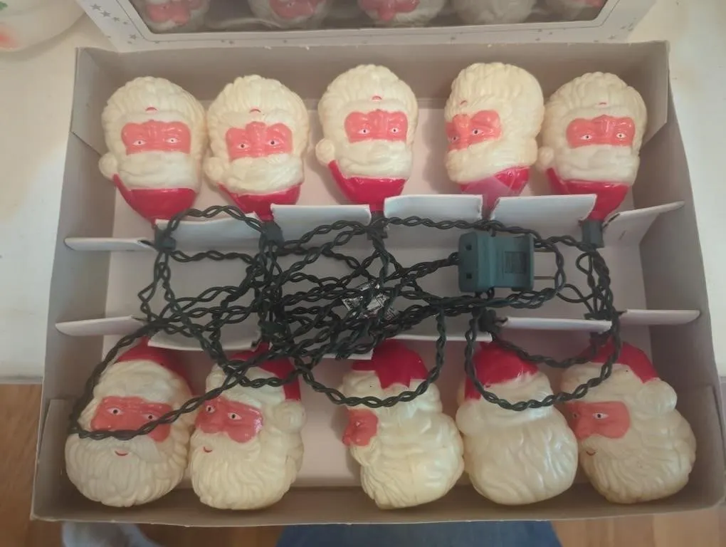 Santa light set x2 in box