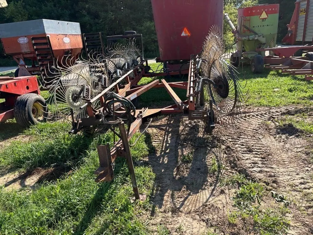 H&S 12 wheel Bi Fold Rake