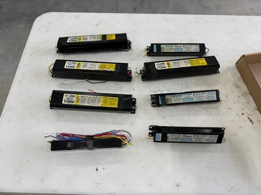 8-Accupro T12H0 Rapid Start Electronic Ballasts