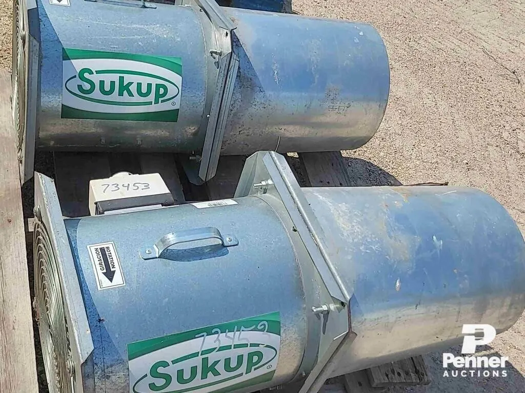 (2) Sukup D3727S 3PH Aeration Fans