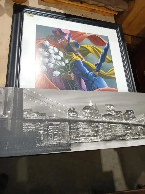 Large Reprint of " Les Tulipes Blaches" by