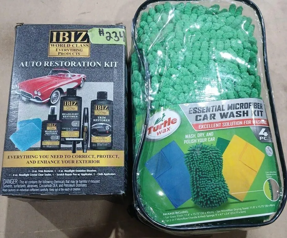 IBIZ Auto restoration kit & Microfiber car wash