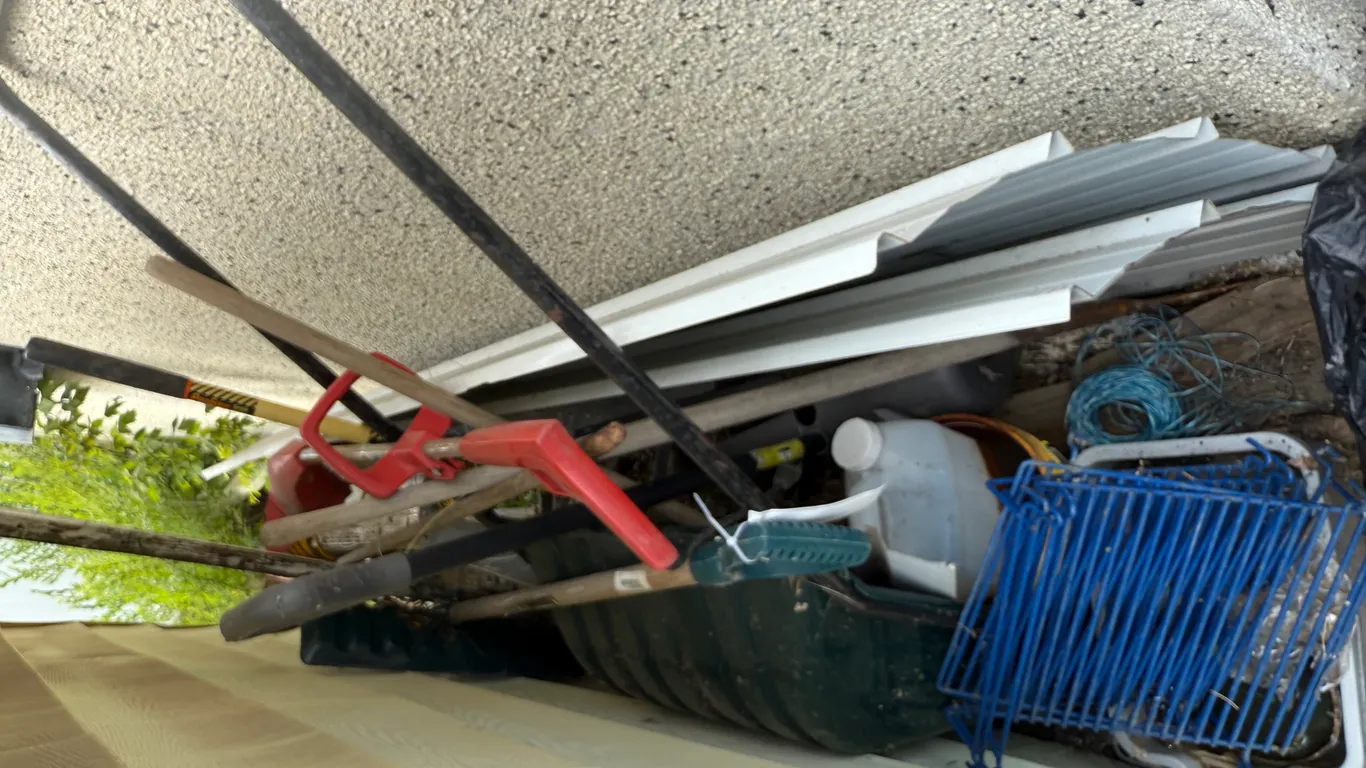 Contents Between Shed and Garage