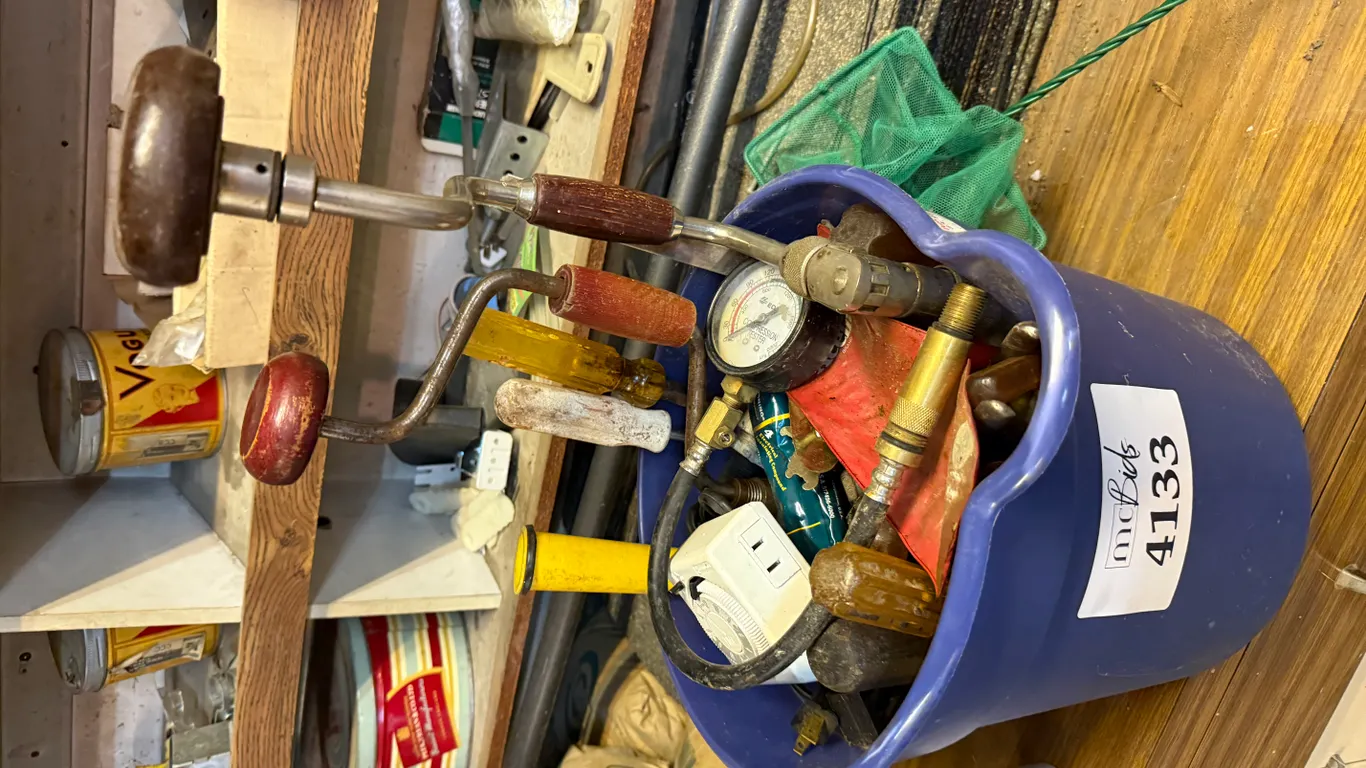 Bucket of Hand Tools and More