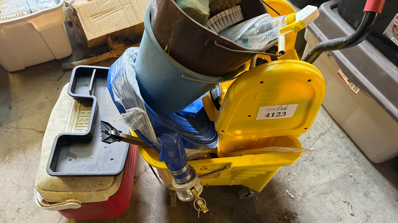 Rubbermaid Mop Bucket, Heavy Duty Hose, Hand Tools and More