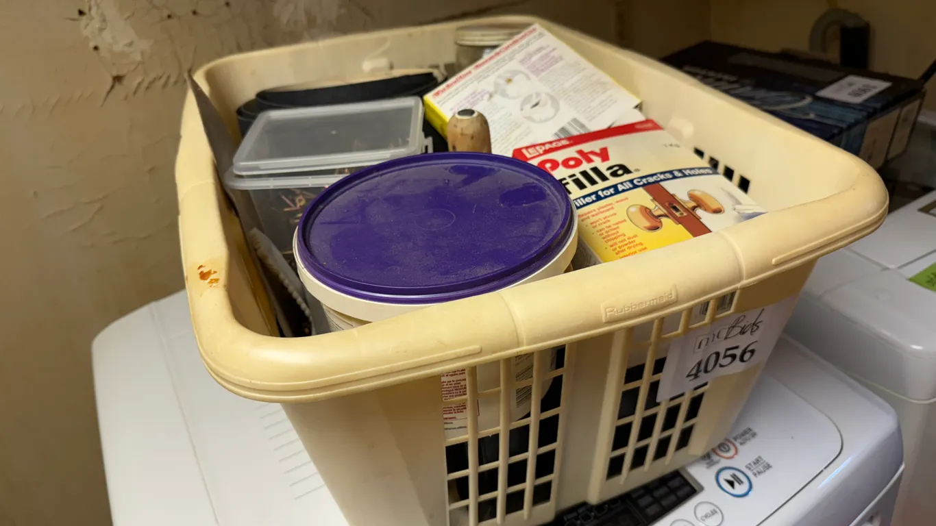Basket of Home Repair Supplies