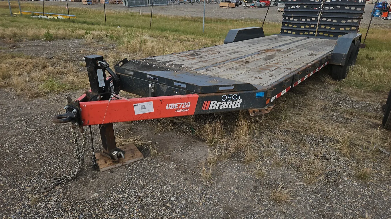 2021 Brandt UBE720 T/A 19 Pintle Hitch Equipment Trailer