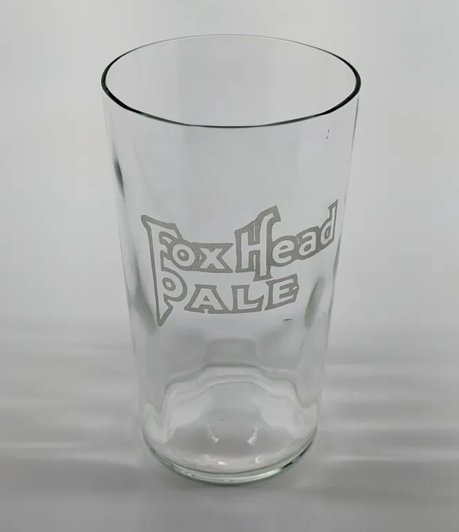 FOX HEAD PALE WAUKESHA WISCONSIN BEER DRINKING GLASS