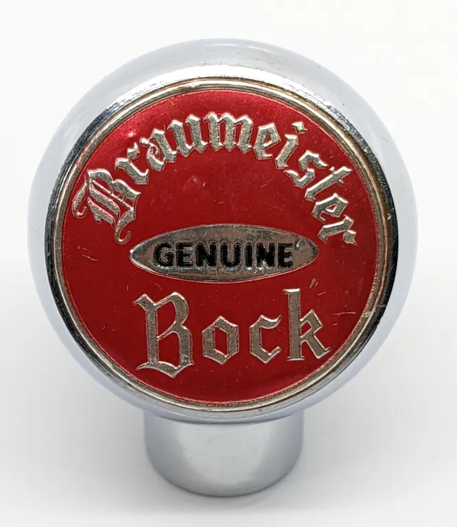 BALL TAP KNOB HANDLE BRAUMEISTER BOCK BEER MILWAUKEE WISCONSIN (ROBBINS)