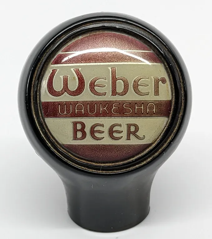BALL TAP KNOB HANDLE WEBER BEER WAUKESHA WISCONSIN (BASTIAN BROS)