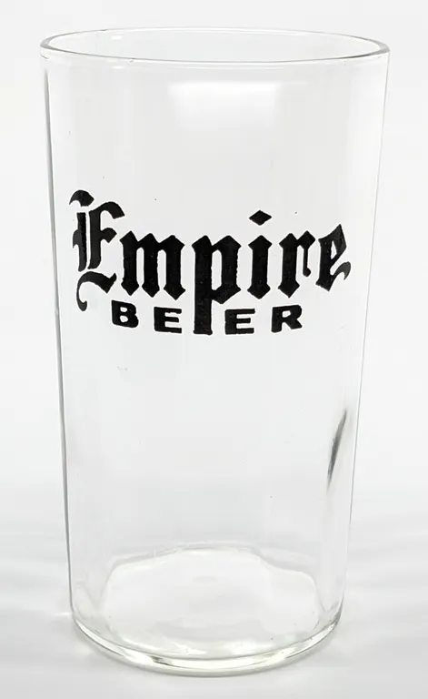EMPIRE BEER A.B. BECHAUD FOND DU LAC WISCONSIN BEER DRINKING GLASS