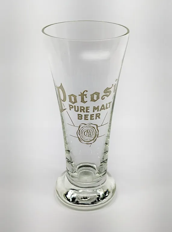 POTOSI PURE MALT BEER POTOSI WISCONSIN DRINKING GLASS