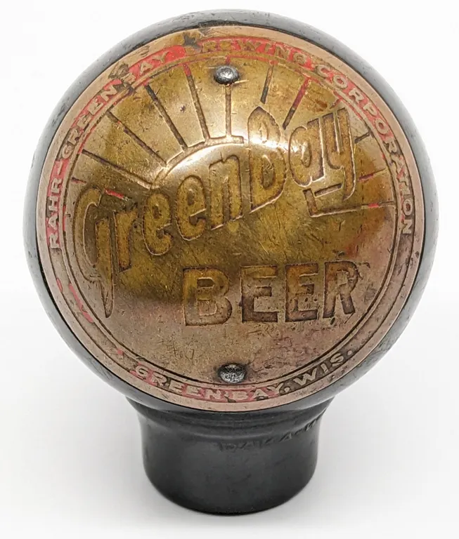 BALL TAP KNOB HANDLE RAHR GREEN BAY BEER WISCONSIN (DAKA-WARE)