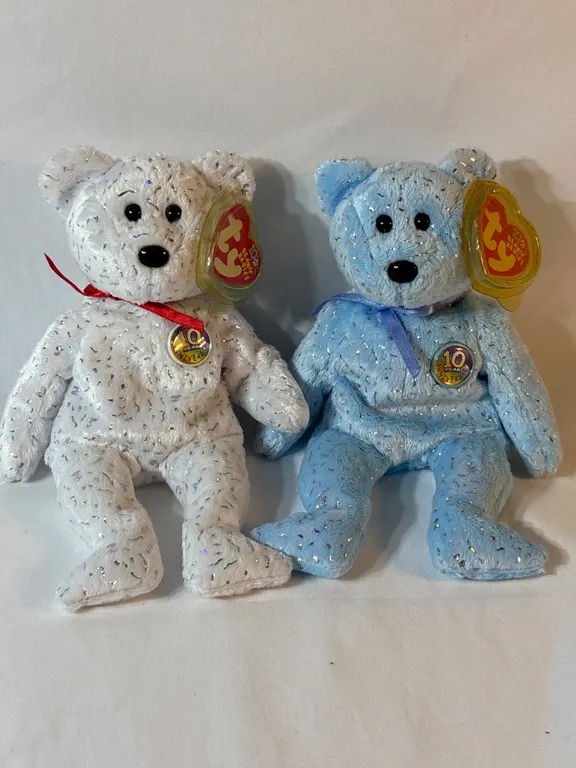 2 Ty Anniversary Beanie Babies