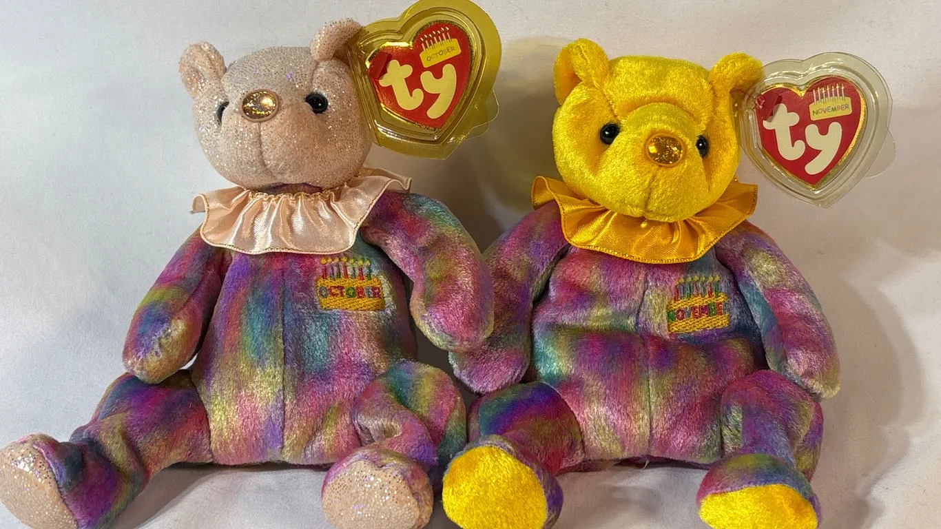 Ty Birthday Bears Beanie Babies