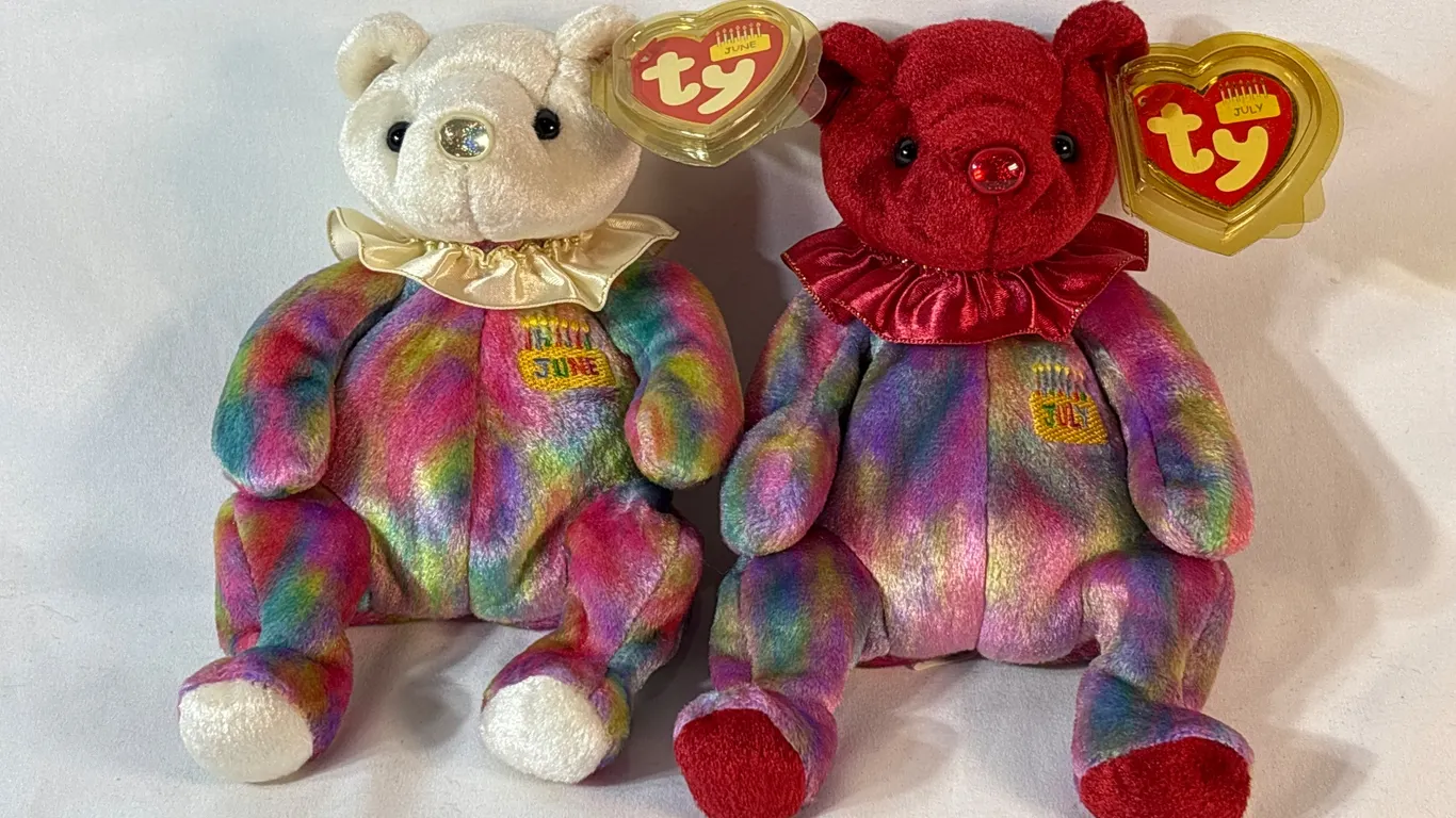 Ty Birthday Bears Beanie Babies
