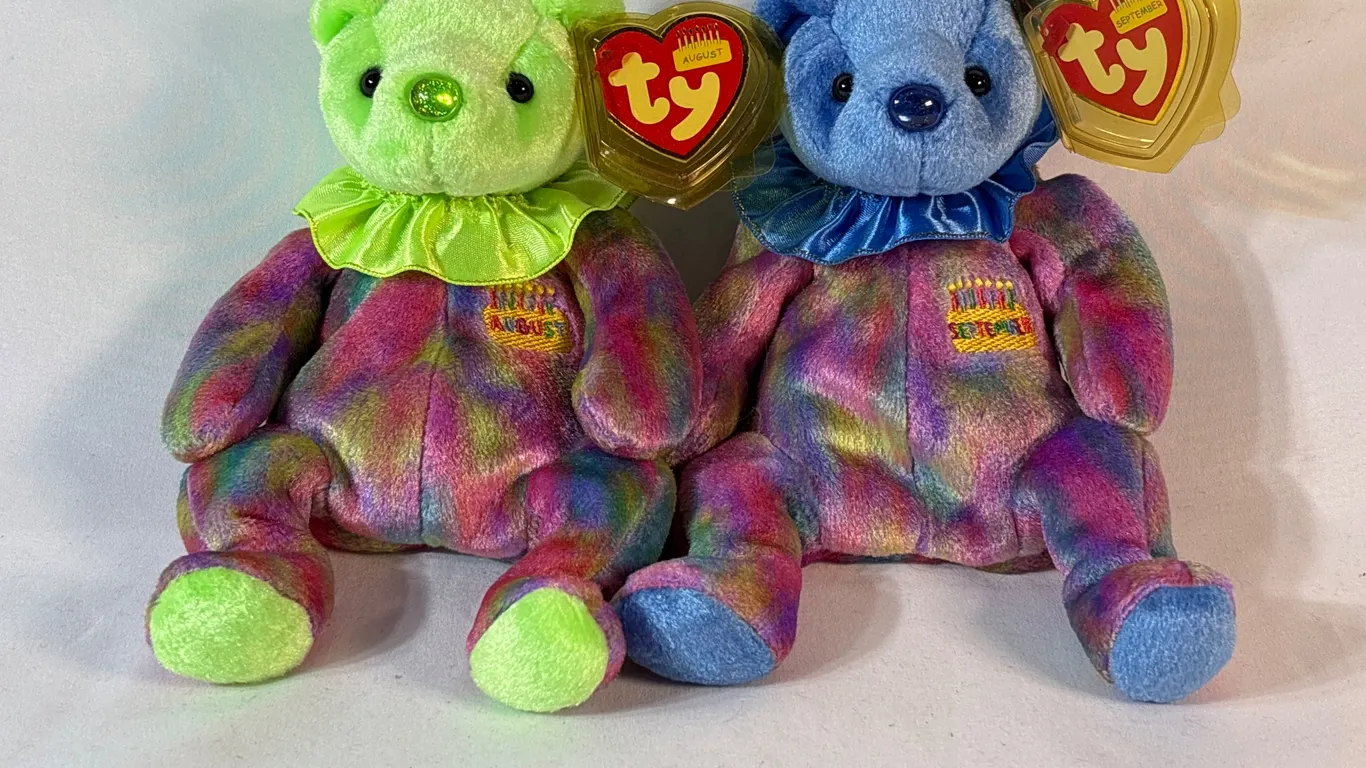 Ty Birthday Bears Beanie Babies