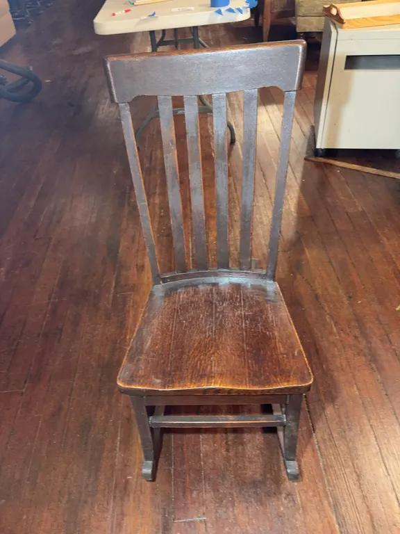 Youth Vintage Oak Slat Back Rocker