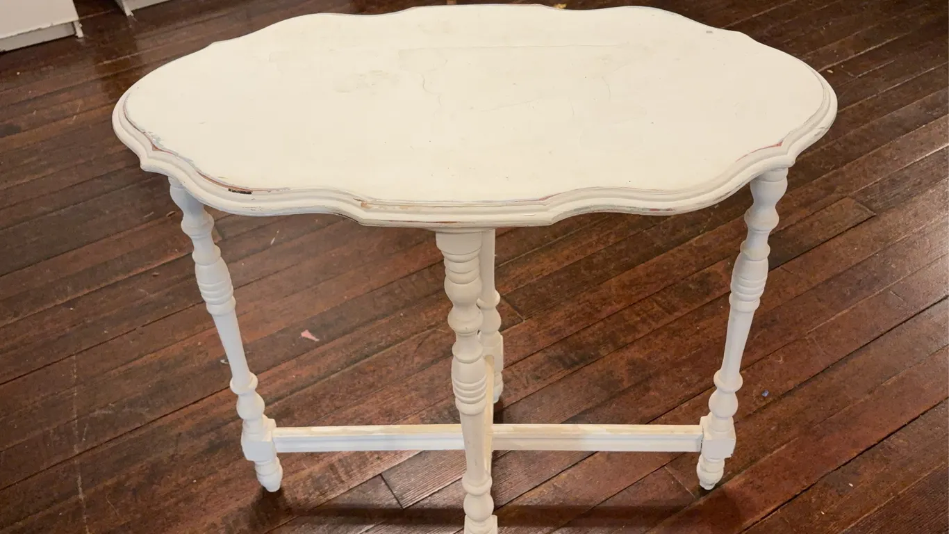 Painted Depression Lamp Stand