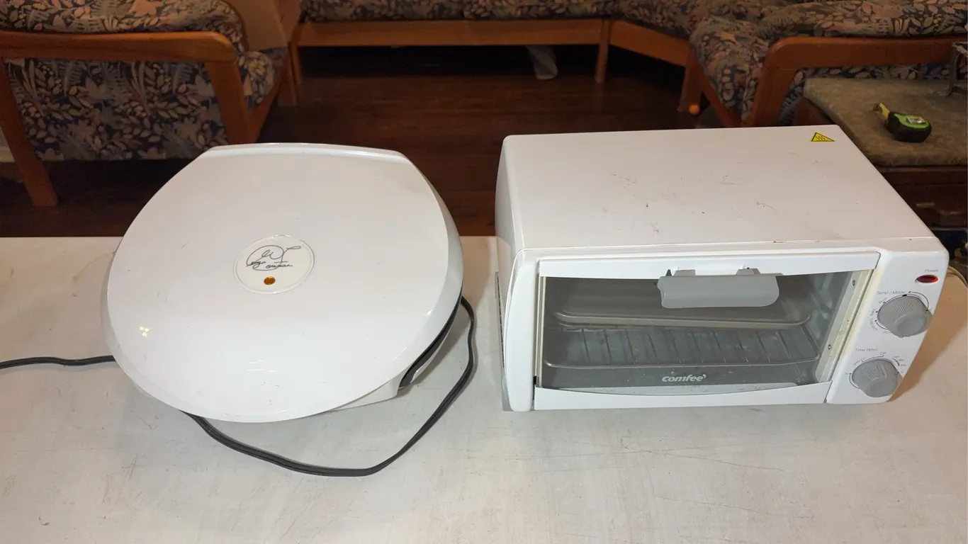 George Foreman Grill and Toaster Oven