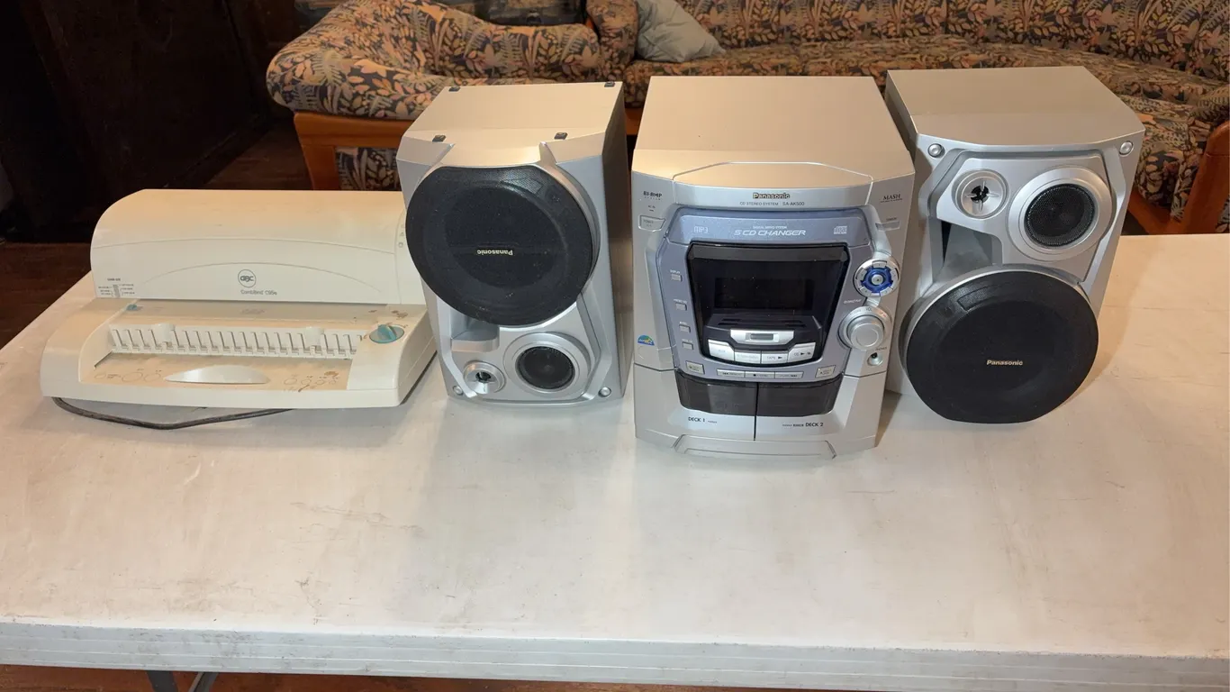 Panasonic Radio and a GBC Combined C 95E