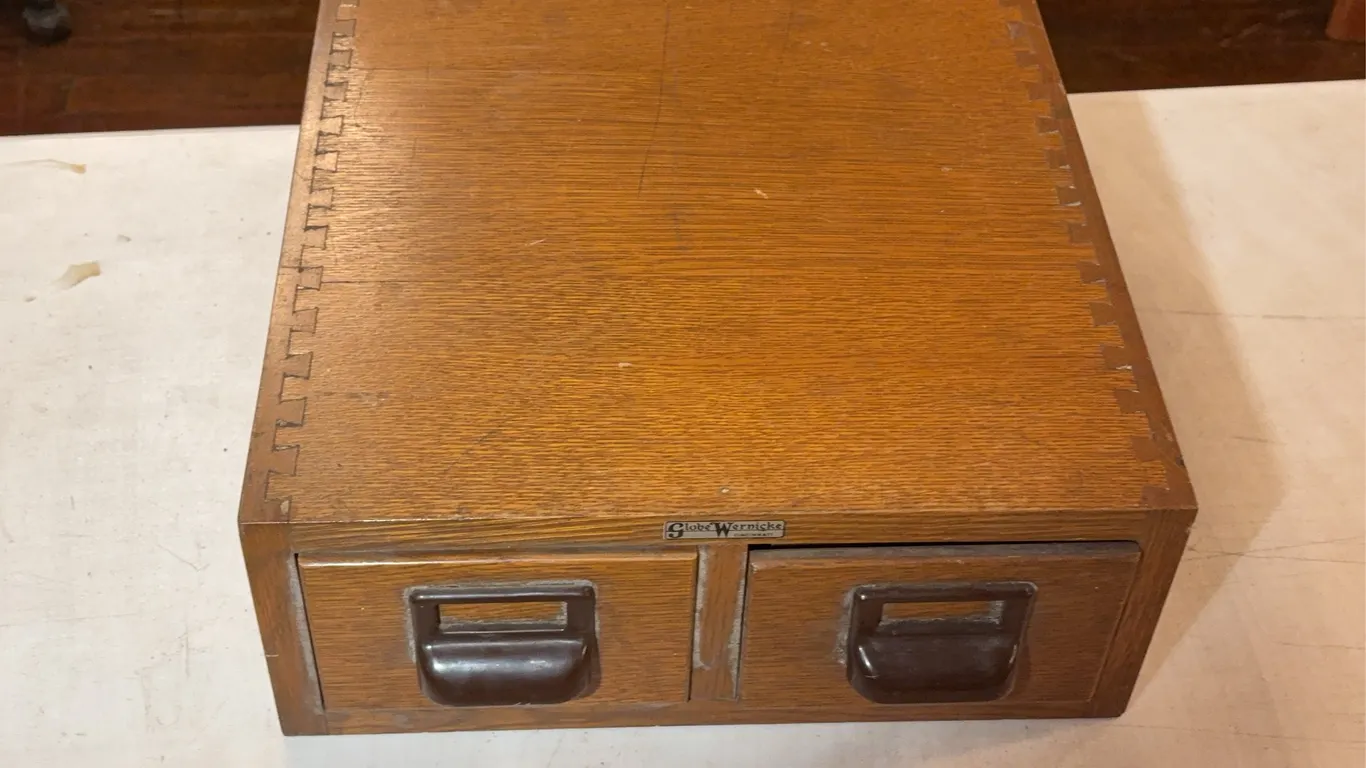 Oak Two Drawer File