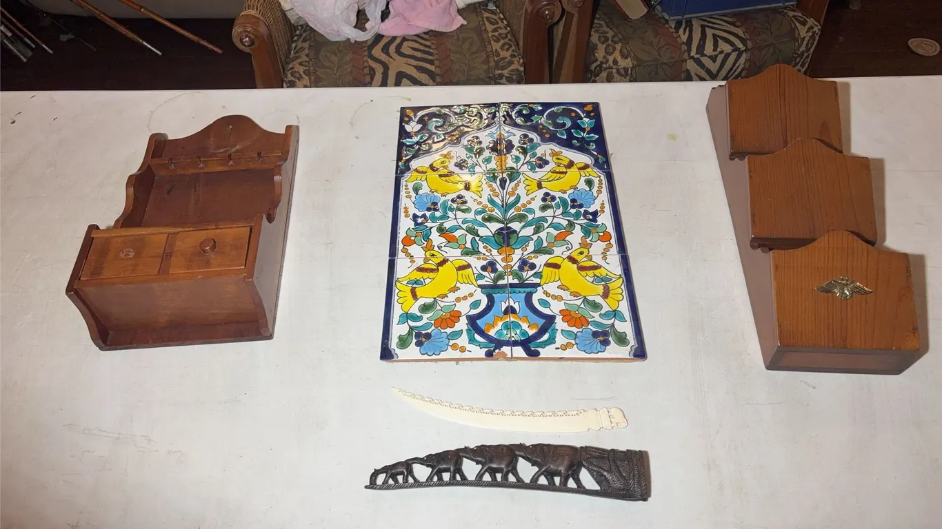 Colorful Tile Plaque and More