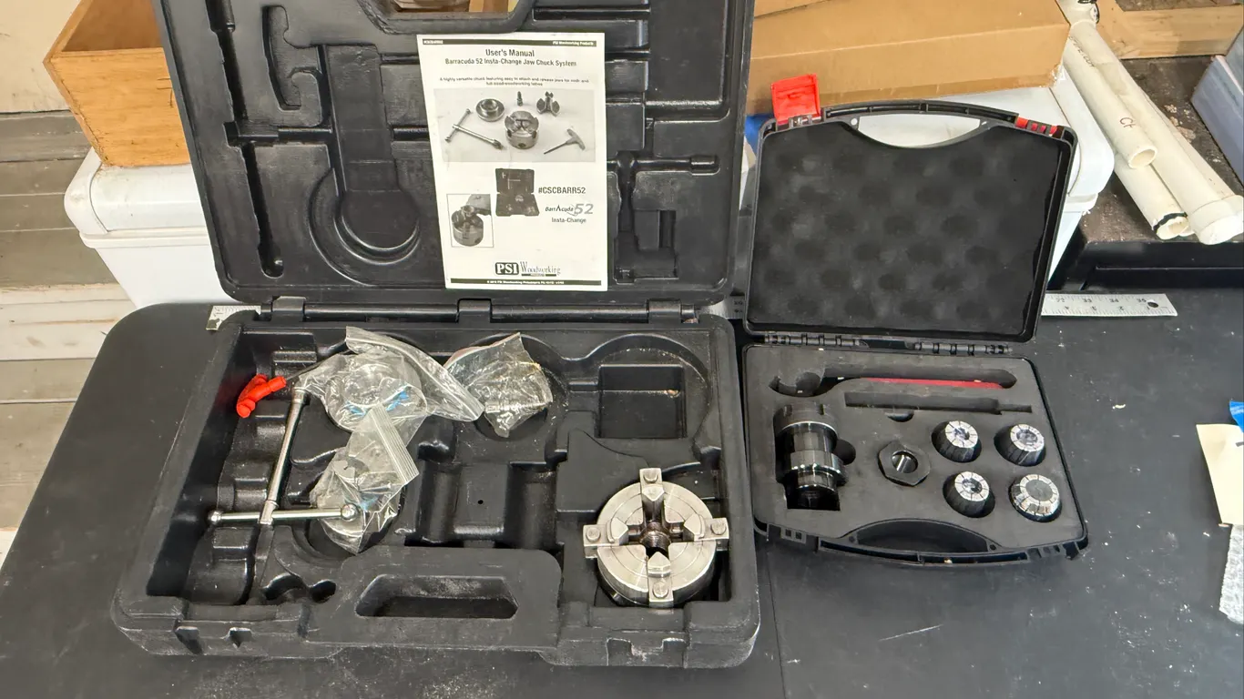 PSI Woodworking Barracuda 2 Lathe Chuck System & Collet Chuck Set