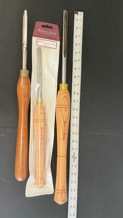 Robert Sorby & Crown Tools M2 HSS Woodturning Tools β 3 Pieces
