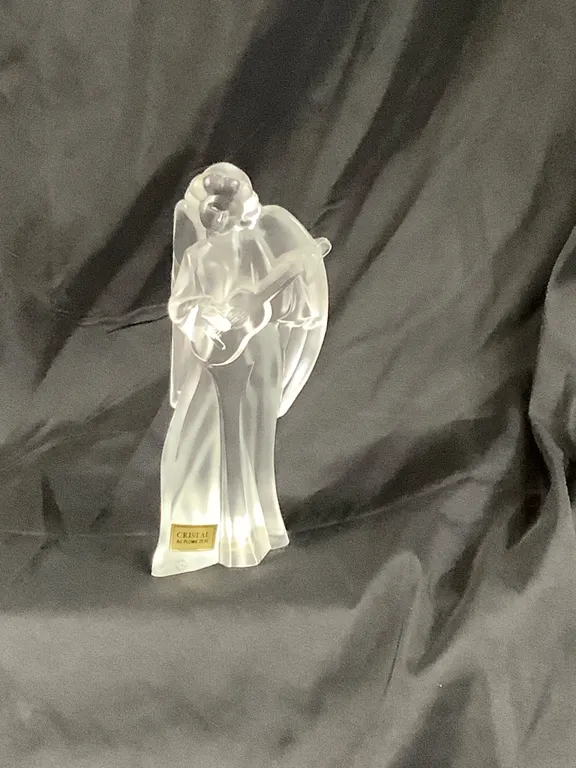 LLADRO Crystal Angel With Guitar