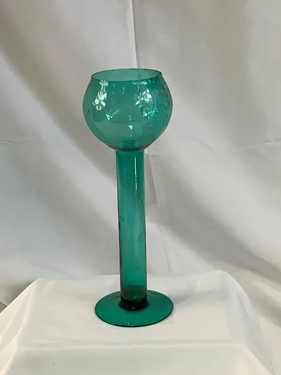 Hand Blown Decorative Glass Pedestal Globe