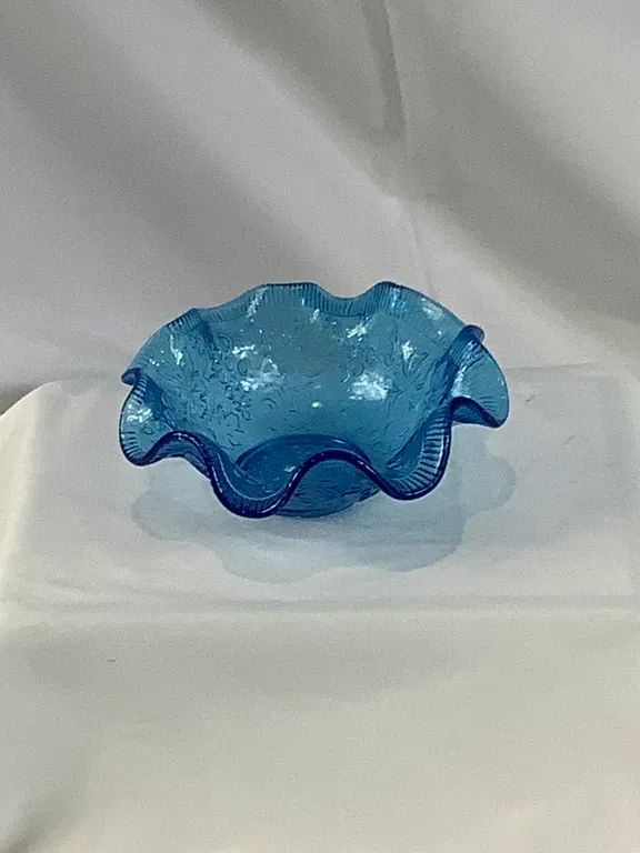 Vintage Blue Glass Bowl