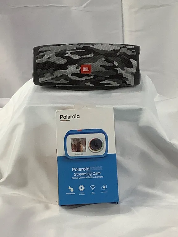 JBL SPEAKER AND Polaroid streaming camera