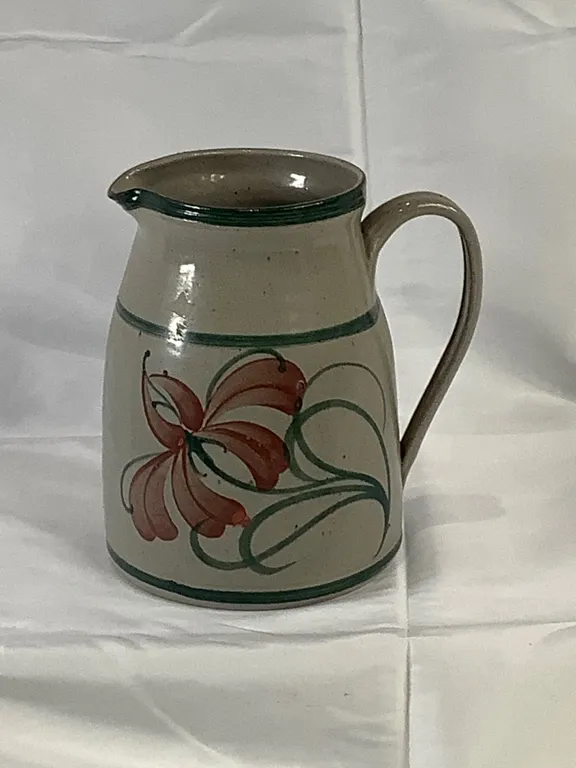 Vintage Salt Glaze Studio Pottery Pitcher