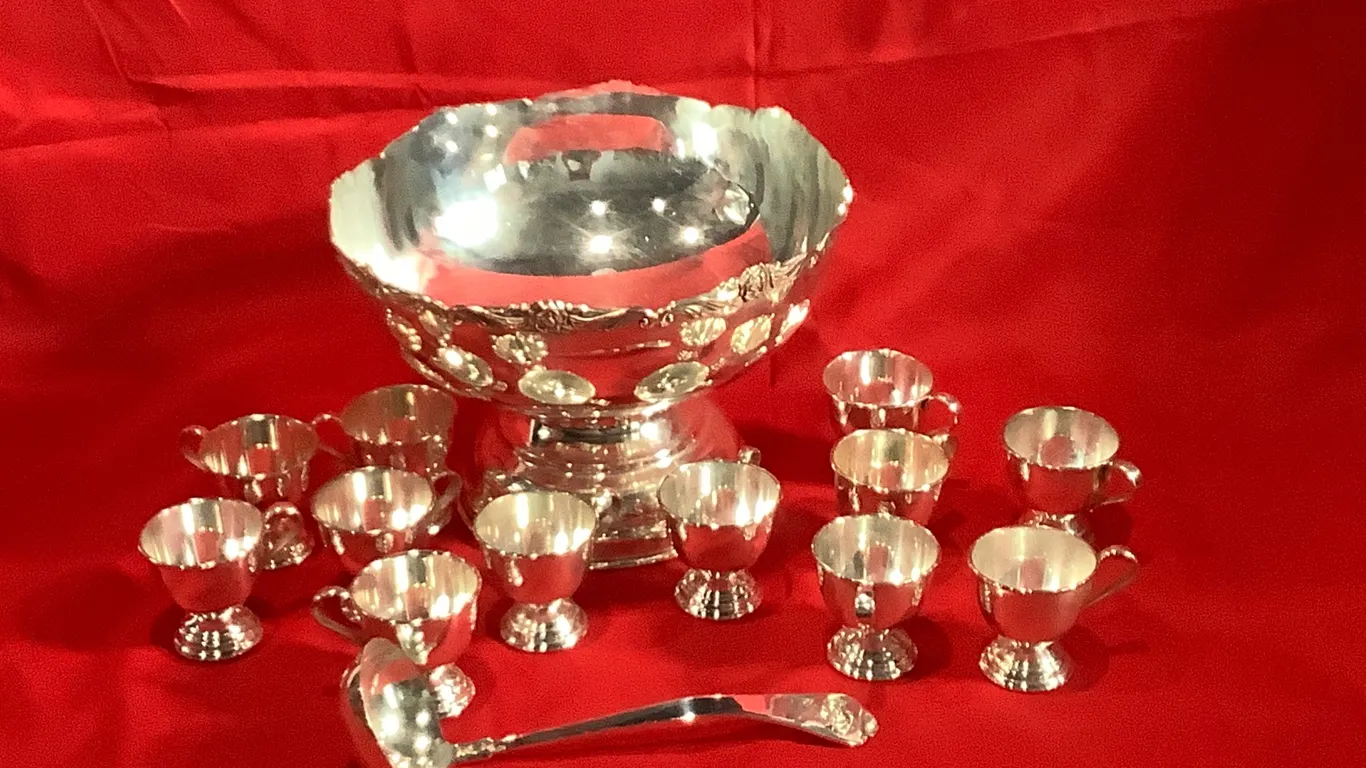 Nickel Silver Punch Bowl