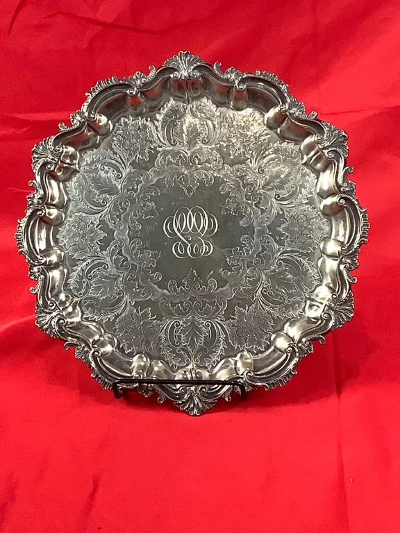 Decorative Silver Plate Tray