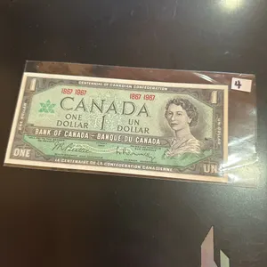 1967 Canadian One Dollar Bill without Serial Number