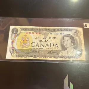 1973 Canadian One Dollar Bill