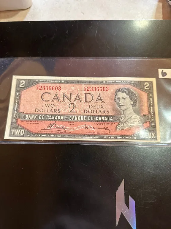 1954 Canadian Two Dollar Bil