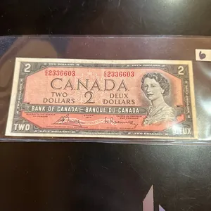 1954 Canadian Two Dollar Bil
