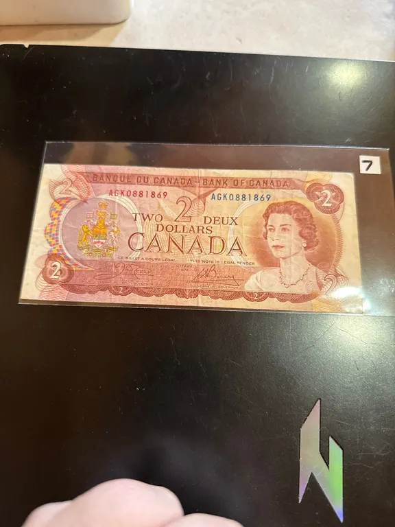 1974 Canadian Two Dollar Bil