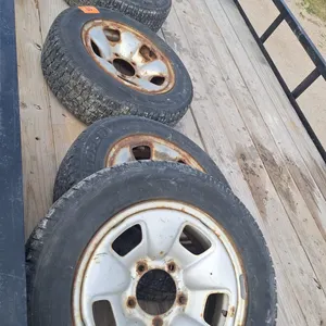 4 - 205/65R16 Studded Winter Tires on Rims 5x5.5 bolt pattern