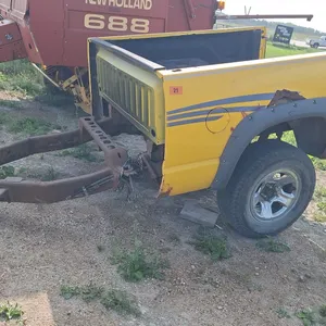 Yellow truck box trailer