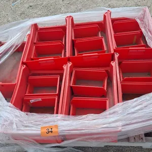 7 Sorting trays 20" L 12"W 8" Deep , 12 Sorting trays 9" L 6" W, 5" Deep