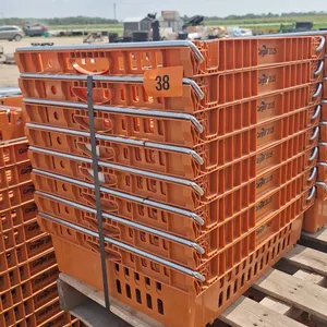 8 Stackable plastic crates, Great for storing vegetables and potatoes and more