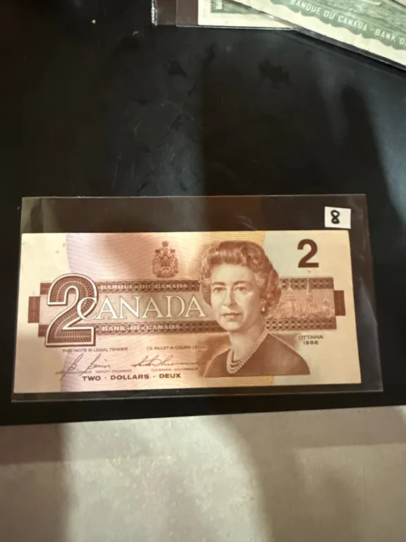 1986 Canadian Two Dollar Bil