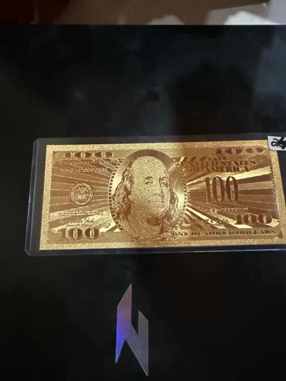 100 United States of America Gold Plated Replica Bill