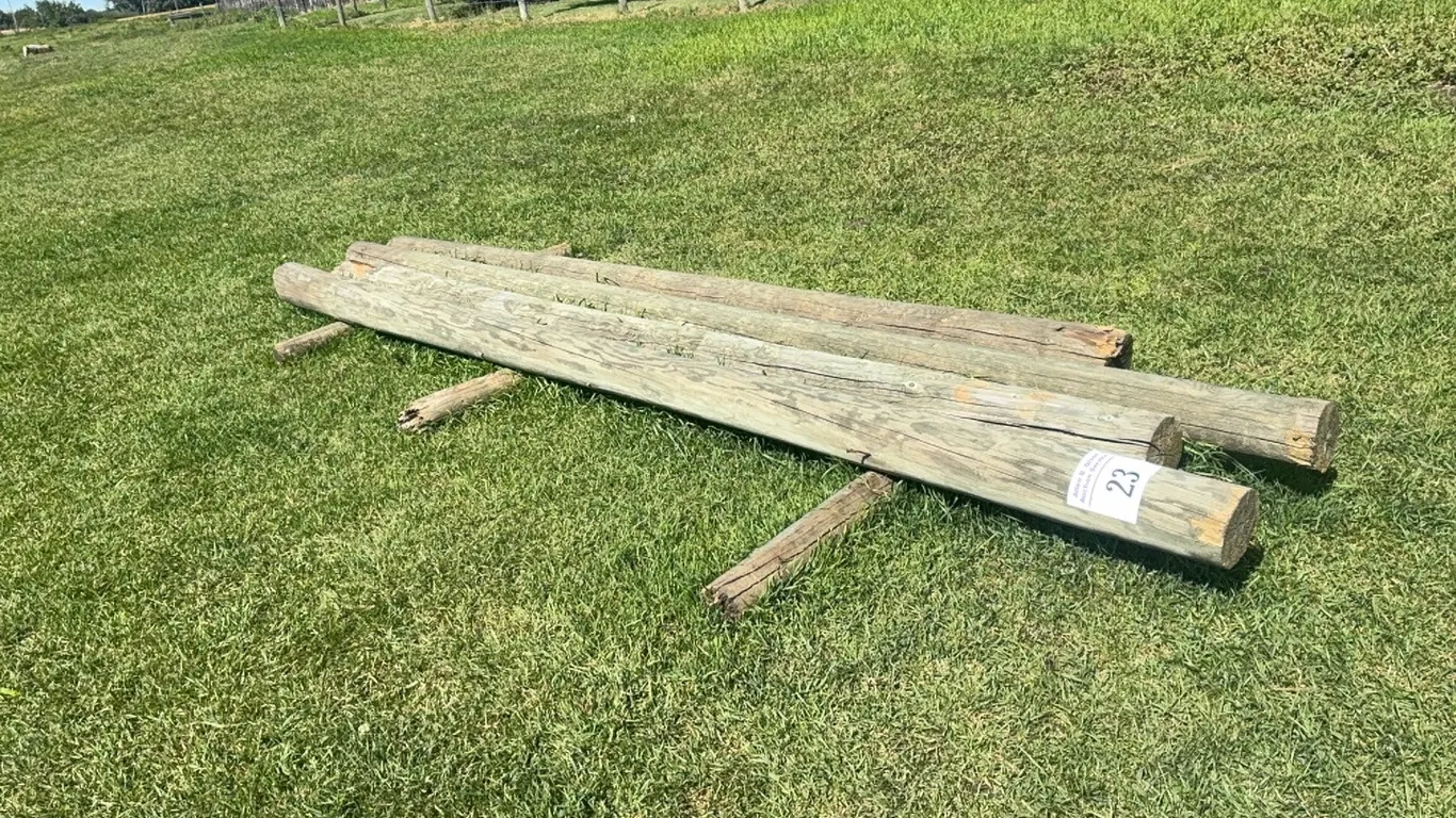 4 TREATED RAILS - VARIOUS LENGTHS